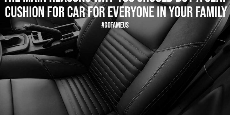 The Main Reasons Why You Should Buy a Seat Cushion for Car for Everyone in Your Family